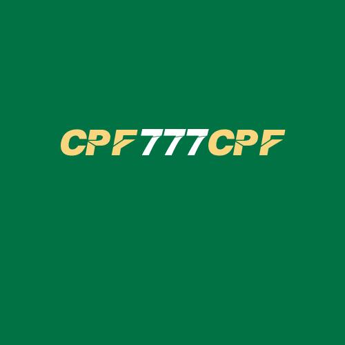 Logo da CPF777CPF