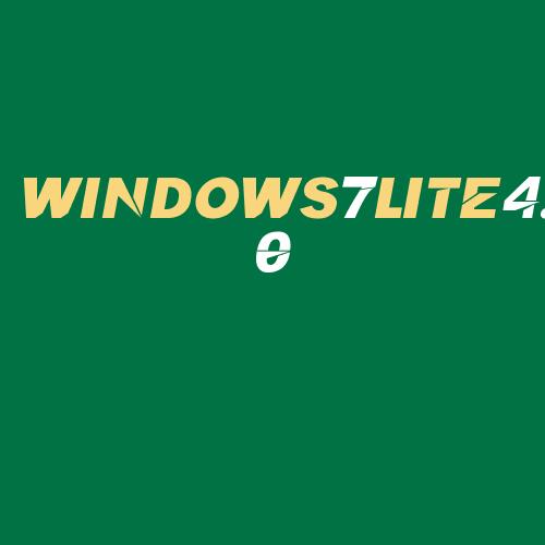 Logo da WINDOWS7LITE4.0